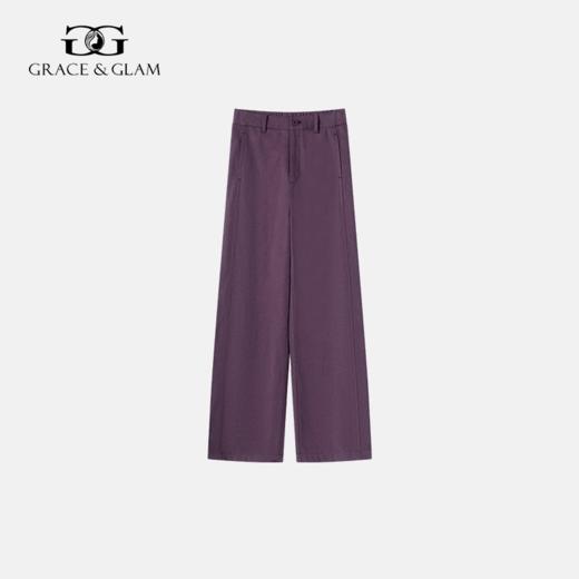 Grace&Glam 经典莱赛尔棉百搭垂感直筒阔腿裤 商品图0