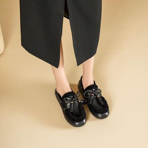 【云粉节】BF楼westory冬季新品加绒平底毛毛鞋 商品图3