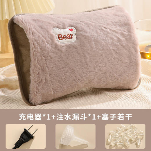 秋冬加绒充电热水袋 暖宝宝暖手袋暖手宝双插手电暖宝 商品图7