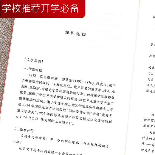 【人文社】安徒生童话精选全集原版原著小学生课外阅读书籍-人民文学出版社 商品图4
