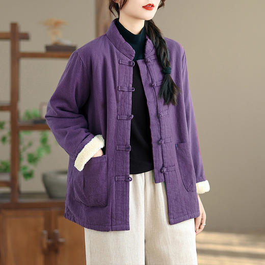 GYH 8651立领盘扣新中式国风国潮外套 商品图3