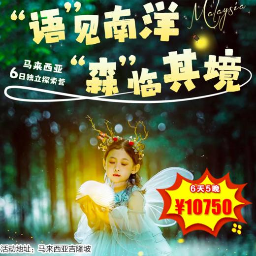 【出京营·26年1月24日-2月5日】马来西亚6日独立探索营，“语”见南洋，“森”临其境，从英语课堂到萤火虫奇妙夜，英语技能解锁，马来文化溯源、红树林奇观！ 商品图0
