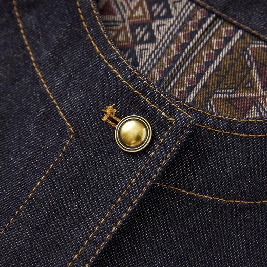 「高货wl」全新升级【铂金会员330/天猫449/差价119】(05435)洛诗琳复古拼接设计感牛仔外套2025秋季民族风气质短外套 商品图1