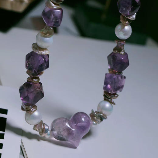 灵性之作 提升内在力量 女性能量 珍珠+天然水晶 纯天然 大自然灵力加持 原创款 独一份设计感 商品图3