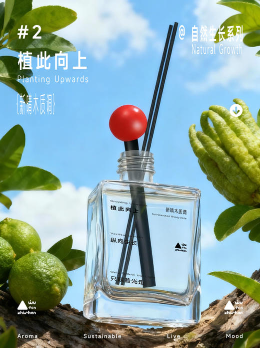 五分之山无火香薰系列2.0（初壤之息雨后青泥调/植此向上新晴木质调/刚刚红透野苹番茄调） 商品图1