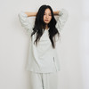 海中羊绒！秋冬海藻纤维家居服女防螨保湿双面磨毛睡衣开叉设计感简约可外穿 商品缩略图1
