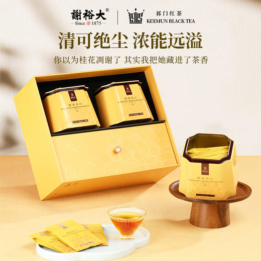 谢裕大 祁门红茶 工夫红茶 桂花祁红礼盒240g 送礼推荐 商品图0