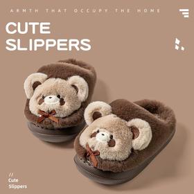 【34-37码】儿童棉拖冬季女童卡通可爱居家加绒保暖棉拖男童拖鞋【WG25505】