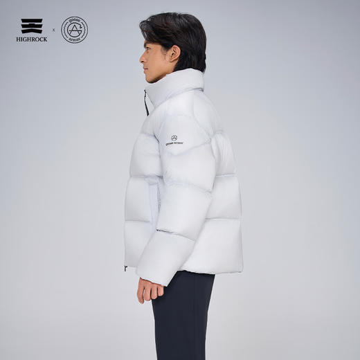 流光风天石鹅铠甲冬季立领纯色鹅绒男女情侣款加厚面包羽绒服G652 商品图10