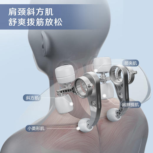 海尔（Haier）颈椎按摩器肩颈斜方肌腰背部按摩仪全身按摩躺垫揉捏家用按摩靠垫生日节日礼物送爸妈HQY-D321H 商品图3