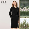 艾尚臣黑色西装连衣裙女气质高端小个子职业装主持人上镜装小黑裙 商品缩略图1