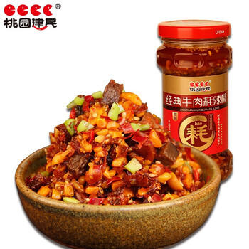 桃园建民牛肉耗辣椒 辣椒酱调料拌面酱微辣牛肉酱 210g*2瓶装 1号会员店 /粮油调味 /调味品 /中式酱料 商品图3