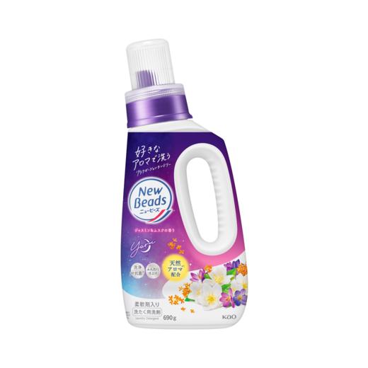 KAO 花王NewBeads衣物洗护清新花香洗护一体洗衣液 玫瑰木兰香型/茉莉&麝香香型  690g 商品图1