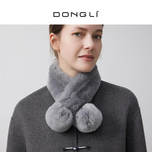 东黎 • 你本珍贵 女士秋冬獭兔毛皮围巾 5643 商品图0