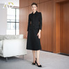 AD黑色高级感银丝细闪西装伞裙女2025新款单排扣西服两件套名媛风 商品缩略图1