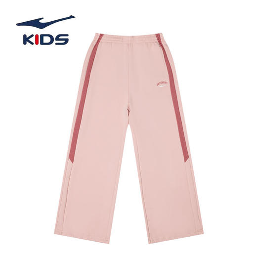鸿星尔克儿童2025秋新品女中大童针织长裤休闲裤子78225302094-204 商品图0