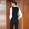 AD黑色西装马甲女2025新款高级感气质名媛高端小个子无袖背心上衣 商品缩略图4