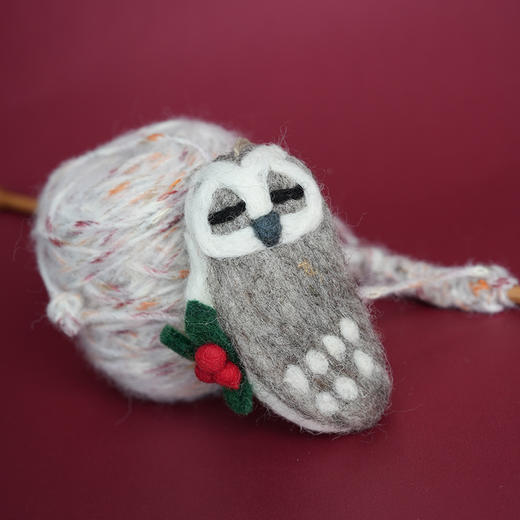 北京仓｜Felt So Good-Carol the Owl-占卜猫头鹰 卡罗尔 羊毛毡 挂件［英国设计师］ 商品图2