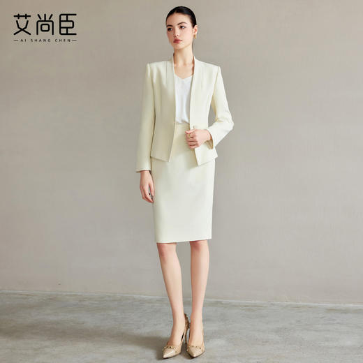 艾尚臣修身西装套装女商务通勤西服正装高级感面试职业装工作服秋 商品图1