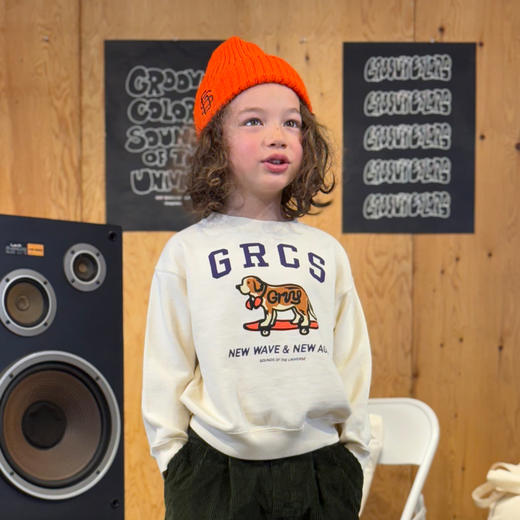 日本GC童装 Groovycolors GRCS 滑板小狗卫衣 商品图3