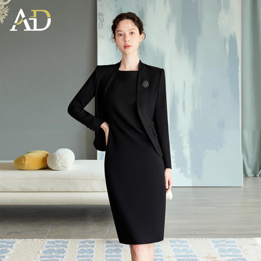 AD高端气质女神范西装套装裙女2025新款秋季高级感职业装两件套 商品图2