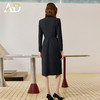 AD通勤职业连衣裙女2025新款秋冬高级感气质收腰显瘦中长款工作服 商品缩略图4