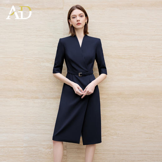 AD高端精致职业装连衣裙女正式场合轻奢高级感夏季珠宝店工作服 商品图2