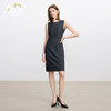 AD秋冬内搭职业连衣裙女2025新款灰色绵羊毛无袖西装裙背心裙正装 商品缩略图2