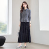 HR YBER618法式简约风珍珠圆领收腰气质款两件套裙 商品缩略图1