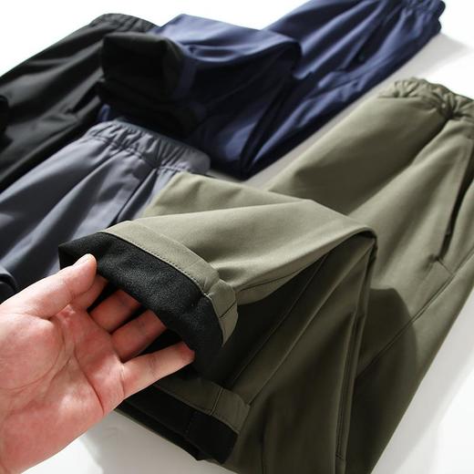 【三防户外男裤】立体剪裁！轻量保暖！秋冬男士亲肤薄绒简约户外休闲长裤潮 商品图3