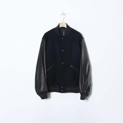 blurhms ROOTSTOCK Wool Melton Award Jacket麦尔登羊毛棒球夹克 商品图3
