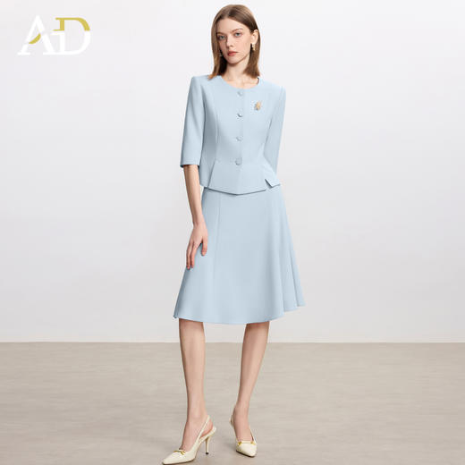 AD高端精致西装套装裙女2025新款秋季气质女神范职业装两件套工装 商品图1