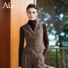 AD法式复古西装马甲女2025新款秋冬高级感修身英伦上衣羊毛马甲 商品缩略图0