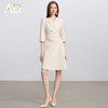 AD戗驳领优雅干练西装连衣裙女2025新款通勤裙子女七分袖职业装 商品缩略图0