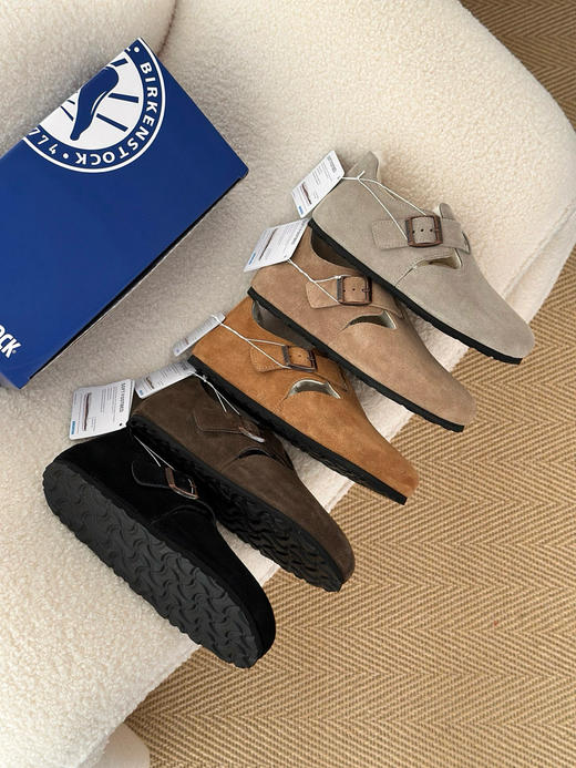 1013-3 免带 健康真软木底 升级真羊毛 博肯毛毛鞋 全包休闲鞋 保暖跟脚 商品图2