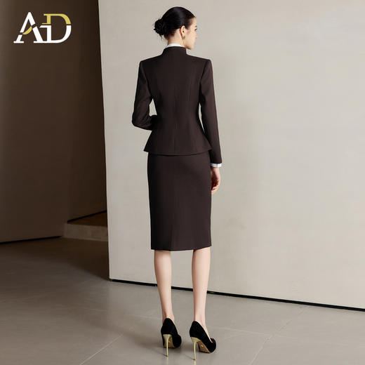 AD无领西装外套女秋季2025新款高级感职业商务一粒扣售楼部工作服 商品图4
