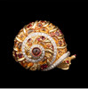 独角鹿西洋古董 1970年代美国出品18K黄金镶嵌钻石碧玺及黄水晶「蜗牛」造型戒指 商品缩略图2