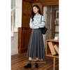 鹿向南「纳西女孩」灰色学院风半身裙2025女装秋冬气质安可雷穿搭 商品缩略图1