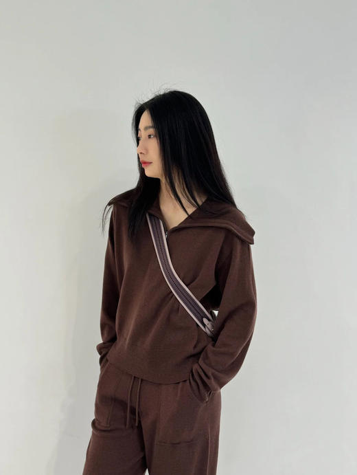 【高品质私服】【IC粗纺羊毛绒拉链针织衫】周二（10.14）上午10点开始 通勤假日都好穿，清雅脱俗 上身显得很干净休闲随性G1193【无标出货 介意慎拍】 商品图0