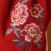 花开富贵 牡丹刺绣羊毛围巾妈妈围脖送婆婆 商品缩略图3