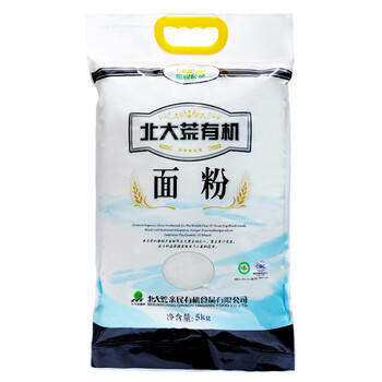 亲民食品北大荒有机面粉10斤 中筋多用途包子馒头面条家庭装 /粮油调味 /面粉 /通用粉 商品图0