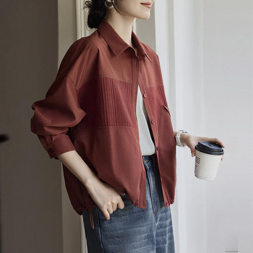 裁缝学苑AS578拼接抽绳衬衫外套纸样女装翻领别致上衣服装打板 商品图4