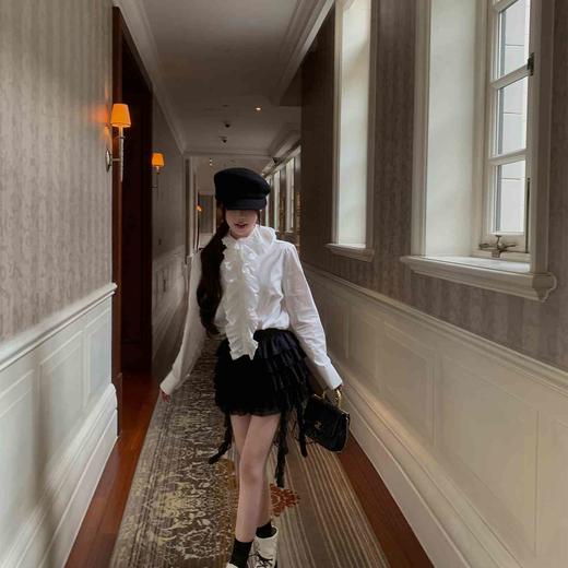 张林超LIN BOUTIQUE 洛可可公主泡泡灯笼袖细节衬衫+蕾丝蛋糕半裙 商品图1