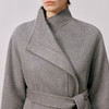 东黎 • 山羊绒女士秋冬西服翻领系带长款双面呢羊绒大衣 4A47 商品缩略图7