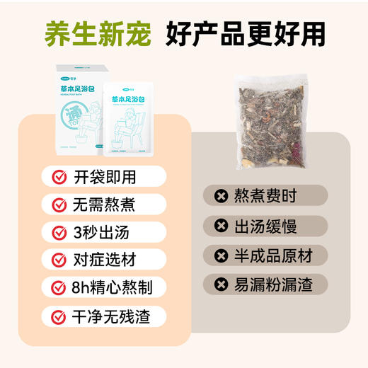 草本泡脚药包艾草艾叶湿气女士专用体内湿寒助睡眠去洗脚液足浴包 商品图3