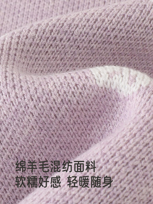 英氏女童毛衣毛织提花针织衫冬季女款保暖毛衫新款YRMHJ4R077A 商品图1