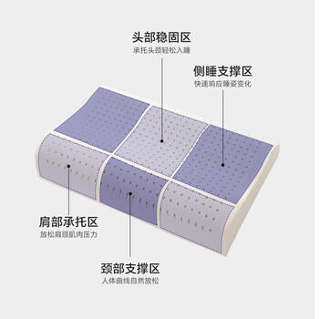 睡眠博士（AiSleep）泰国乳胶枕 94%天然乳胶 泰国进口成人护颈椎枕头 深睡专用波浪枕 /床上用品 /枕头 /乳胶枕 商品图4