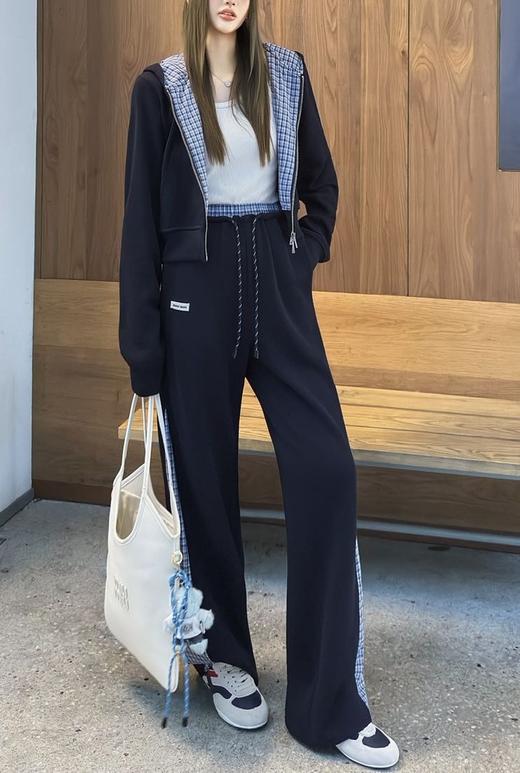 女款棉质连帽外套长裤套装017 商品图4