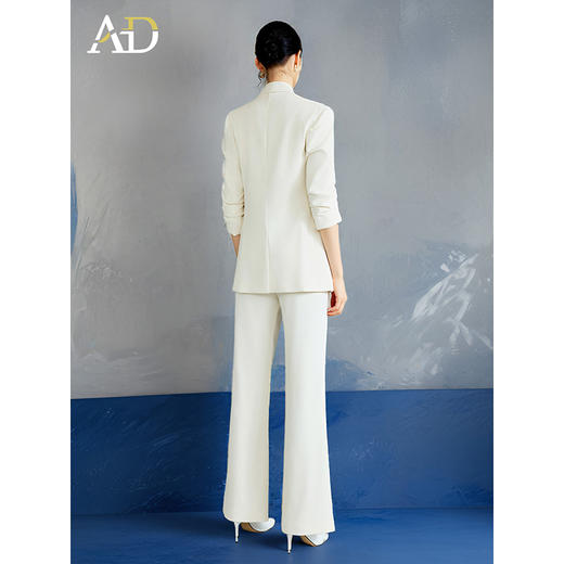 AD时尚大女主西装套装女2025新款气质通勤西服外套阔腿裤两件套裤 商品图4