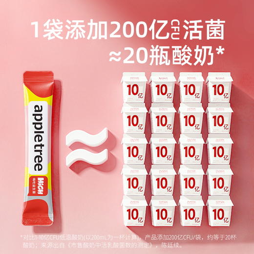 【苹果树】益生菌升级  12联进口菌+1联专利菌+17种消化酶+2大益生元  1200亿/盒活菌，孕妇成人小孩均适用 【嗨购】-HC 商品图3